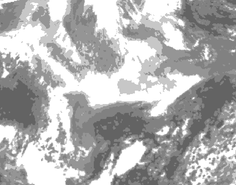 GDPS total cloud 228 hour forecast chart for Canada based on 2026/03/02 0000Z data