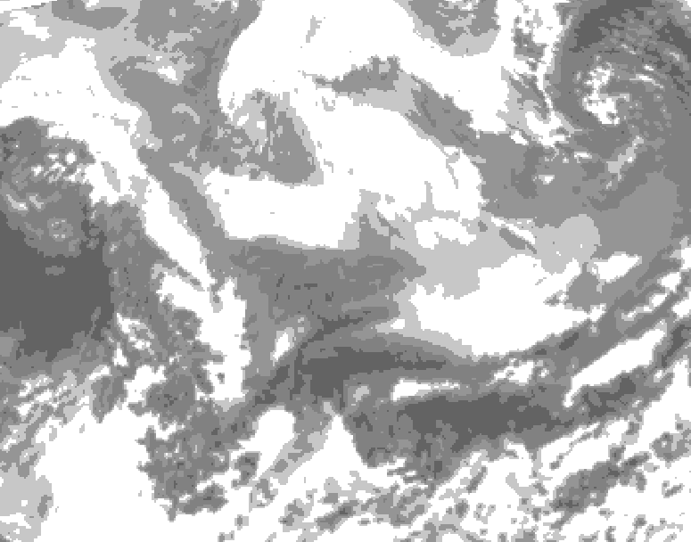 GDPS total cloud 084 hour forecast chart for Canada based on 2026/03/02 1200Z data
