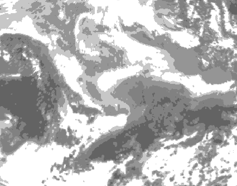 GDPS total cloud 108 hour forecast chart for Canada based on 2026/03/02 1200Z data