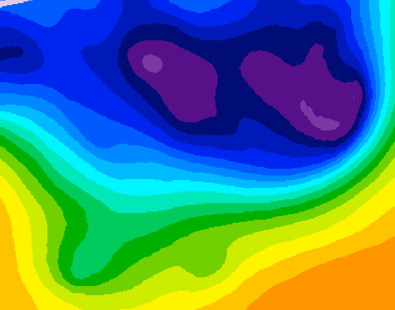 GDPS 500 millibar geopotential height 060 hour forecast chart for Canada based on 2026/03/03 0000Z data