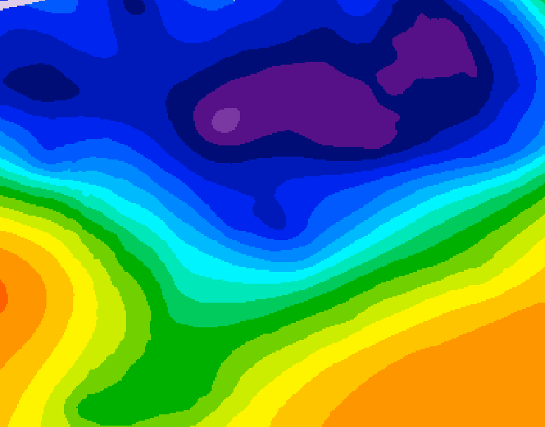 GDPS 500 millibar geopotential height 096 hour forecast chart for Canada based on 2026/03/03 0000Z data