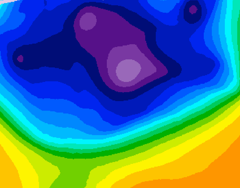 GDPS 500 millibar geopotential height 180 hour forecast chart for Canada based on 2026/03/03 0000Z data