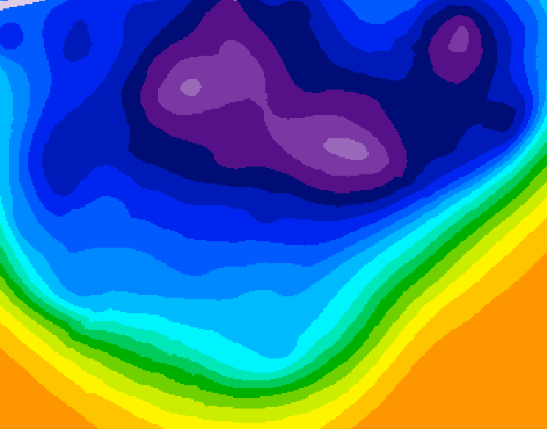 GDPS 500 millibar geopotential height 216 hour forecast chart for Canada based on 2026/03/03 0000Z data