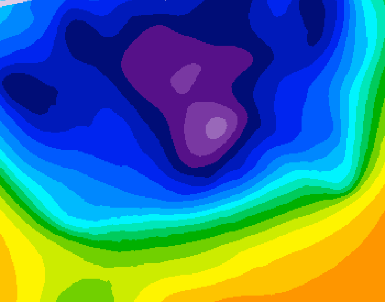 GDPS 500 millibar geopotential height 156 hour forecast chart for Canada based on 2026/03/03 1200Z data