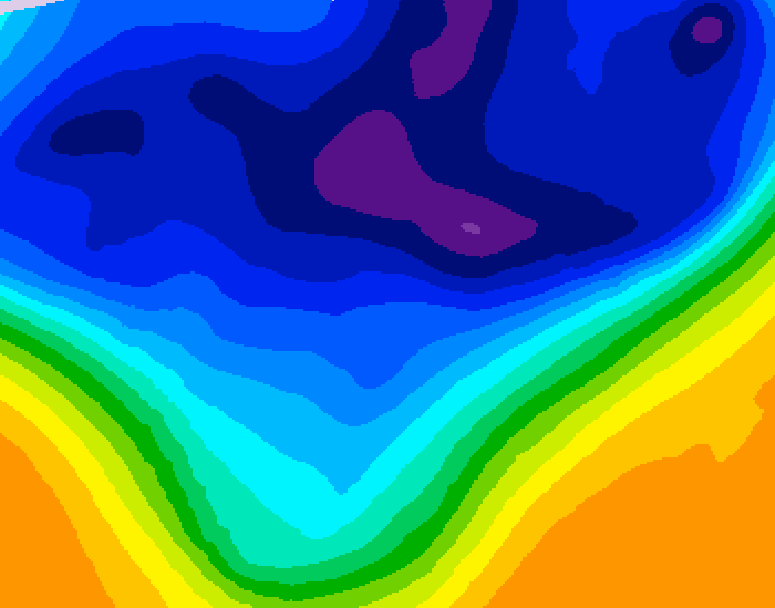 GDPS 500 millibar geopotential height 192 hour forecast chart for Canada based on 2026/03/03 1200Z data