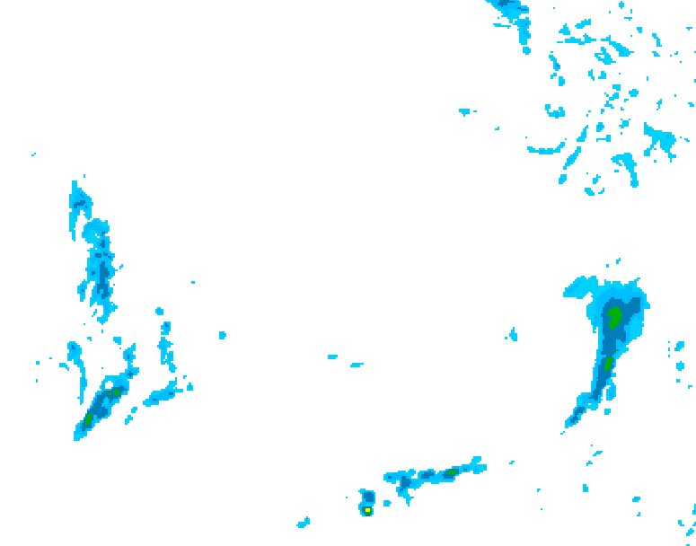 GDPS precipitation 036 hour forecast chart for Canada based on 2026/03/03 0000Z data