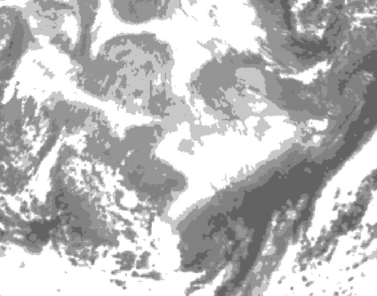 GDPS total cloud 216 hour forecast chart for Canada based on 2026/03/03 0000Z data