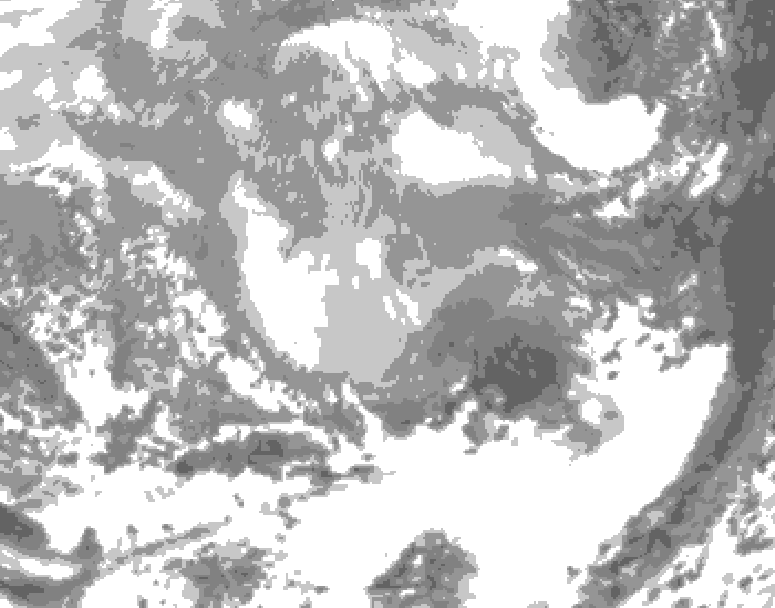 GDPS total cloud 156 hour forecast chart for Canada based on 2026/03/03 1200Z data