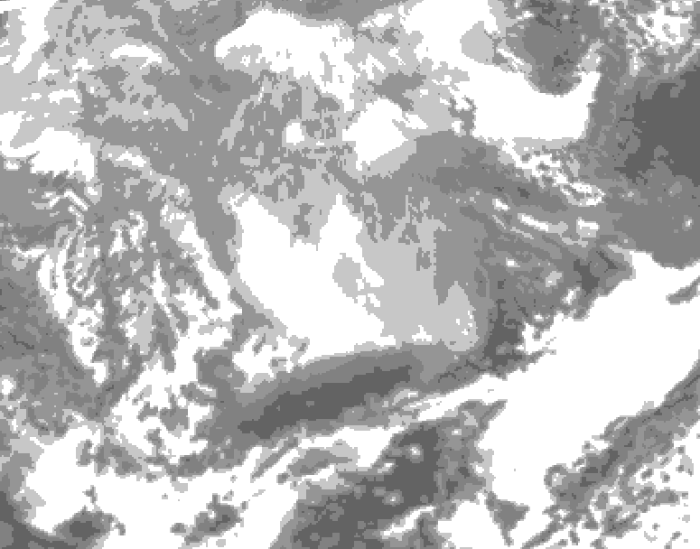 GDPS total cloud 168 hour forecast chart for Canada based on 2026/03/03 1200Z data