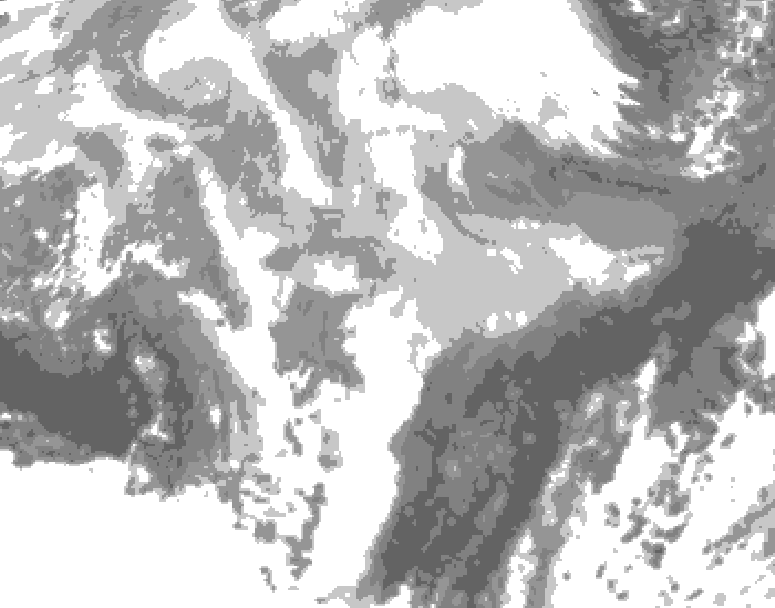 GDPS total cloud 204 hour forecast chart for Canada based on 2026/03/03 1200Z data