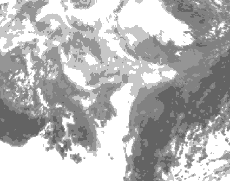 GDPS total cloud 216 hour forecast chart for Canada based on 2026/03/03 1200Z data