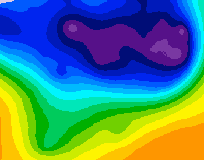 GDPS 500 millibar geopotential height 042 hour forecast chart for Canada based on 2026/03/04 0000Z data