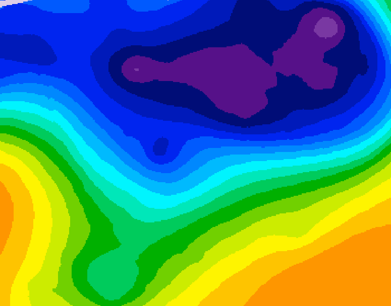 GDPS 500 millibar geopotential height 060 hour forecast chart for Canada based on 2026/03/04 0000Z data