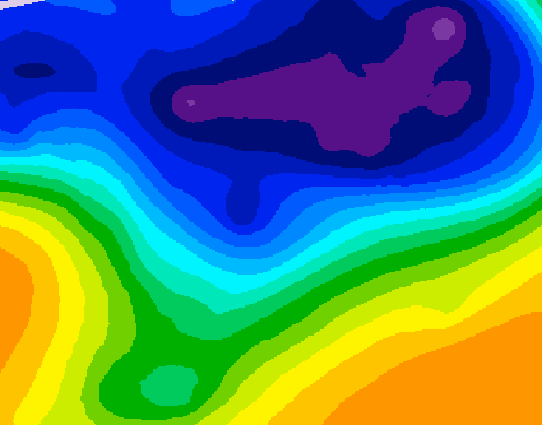 GDPS 500 millibar geopotential height 066 hour forecast chart for Canada based on 2026/03/04 0000Z data