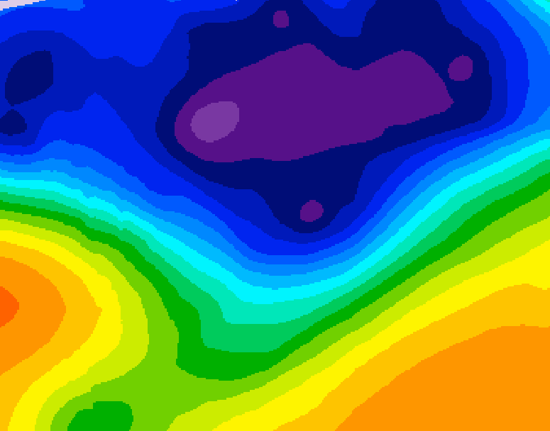 GDPS 500 millibar geopotential height 084 hour forecast chart for Canada based on 2026/03/04 0000Z data