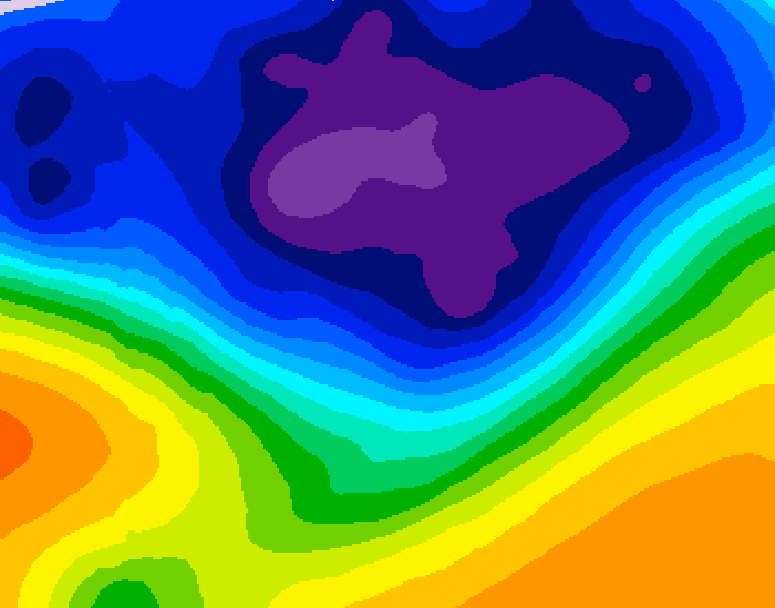 GDPS 500 millibar geopotential height 090 hour forecast chart for Canada based on 2026/03/04 0000Z data
