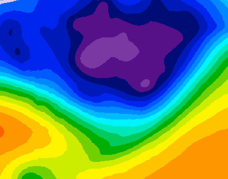 GDPS 500 millibar geopotential height 096 hour forecast chart for Canada based on 2026/03/04 0000Z data