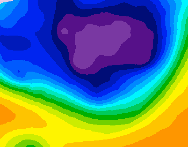 GDPS 500 millibar geopotential height 114 hour forecast chart for Canada based on 2026/03/04 0000Z data