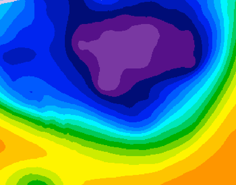 GDPS 500 millibar geopotential height 120 hour forecast chart for Canada based on 2026/03/04 0000Z data