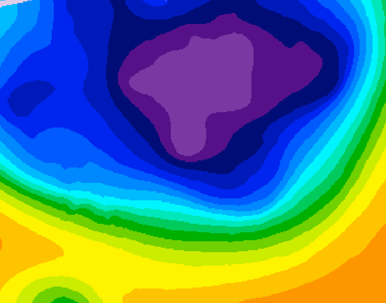 GDPS 500 millibar geopotential height 126 hour forecast chart for Canada based on 2026/03/04 0000Z data