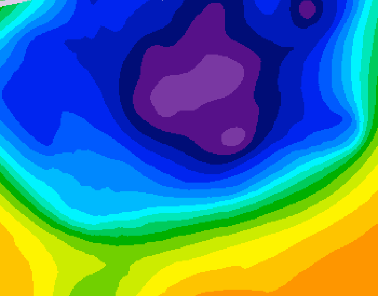 GDPS 500 millibar geopotential height 150 hour forecast chart for Canada based on 2026/03/04 0000Z data