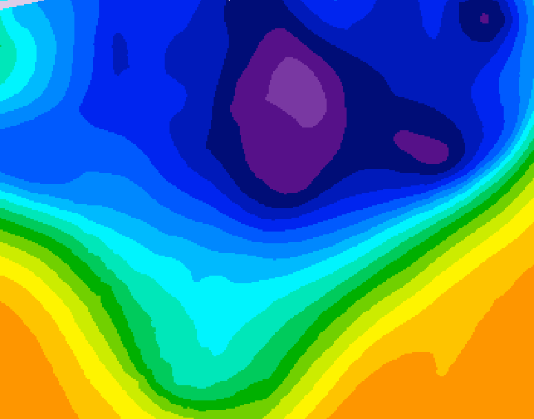 GDPS 500 millibar geopotential height 180 hour forecast chart for Canada based on 2026/03/04 0000Z data