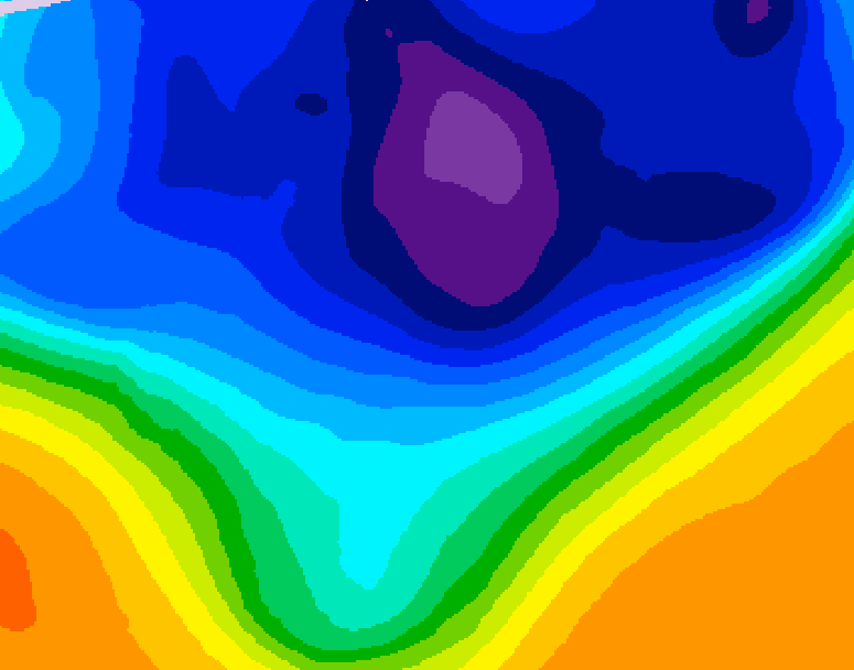 GDPS 500 millibar geopotential height 186 hour forecast chart for Canada based on 2026/03/04 0000Z data