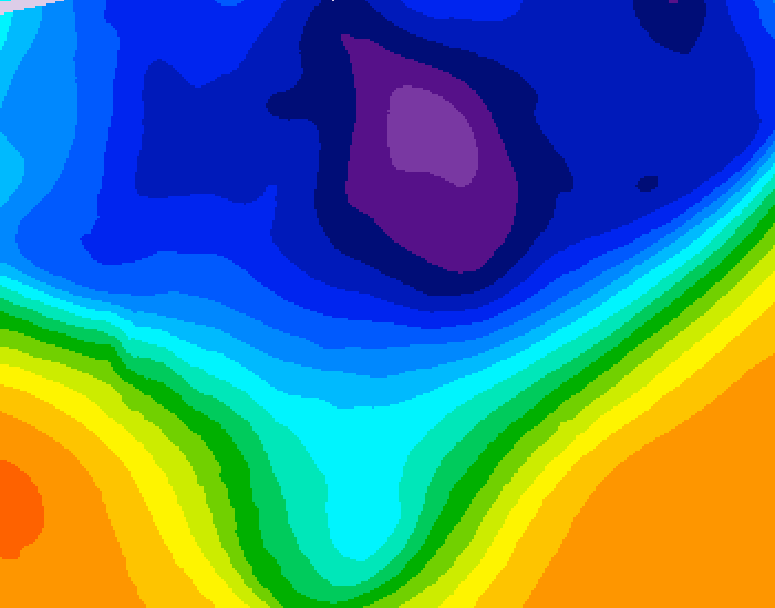 GDPS 500 millibar geopotential height 192 hour forecast chart for Canada based on 2026/03/04 0000Z data
