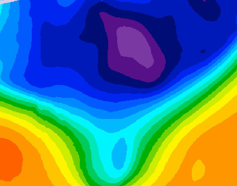 GDPS 500 millibar geopotential height 198 hour forecast chart for Canada based on 2026/03/04 0000Z data