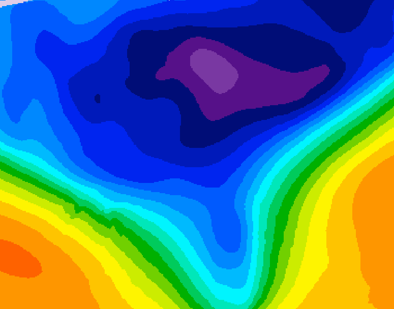 GDPS 500 millibar geopotential height 216 hour forecast chart for Canada based on 2026/03/04 0000Z data
