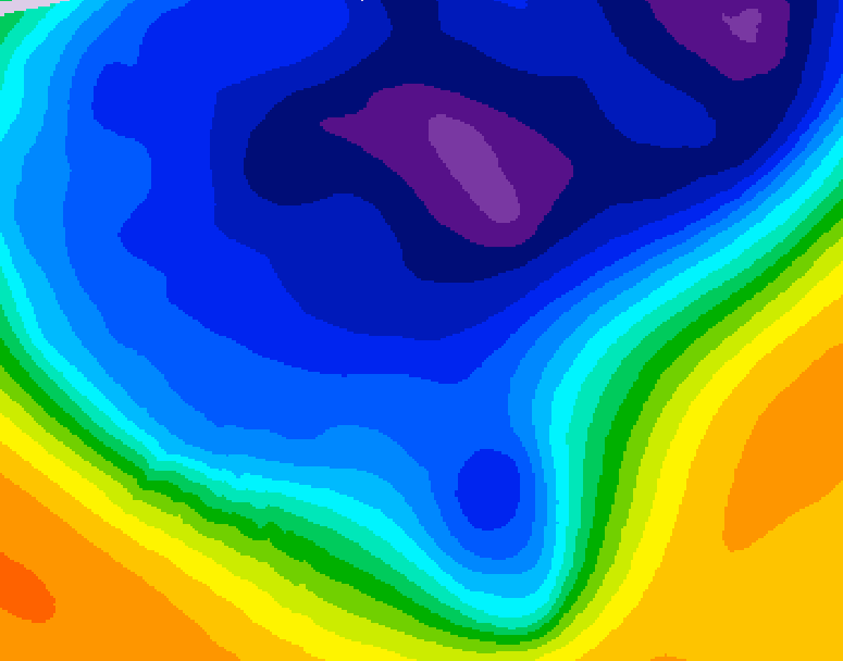 GDPS 500 millibar geopotential height 198 hour forecast chart for Canada based on 2026/03/04 1200Z data