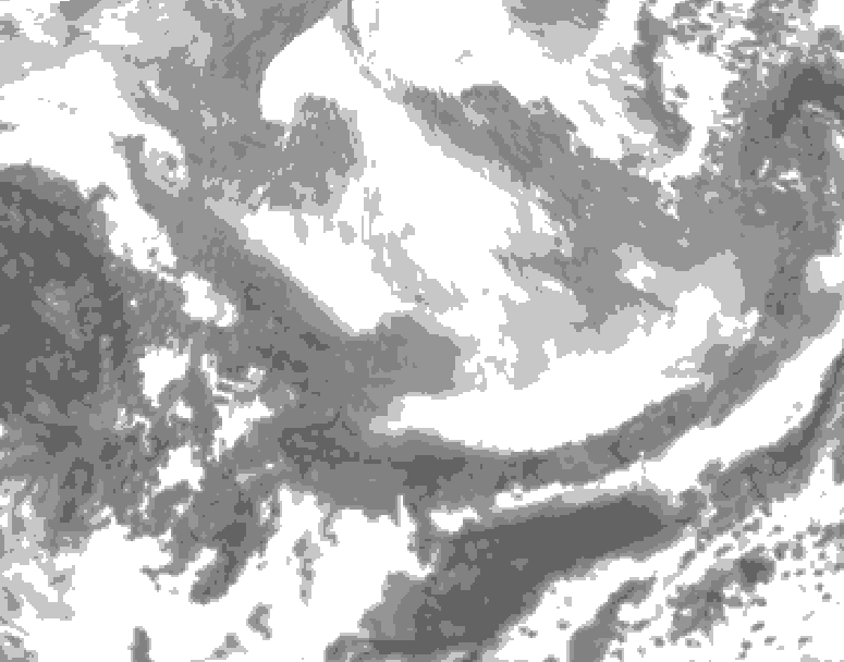 GDPS total cloud 036 hour forecast chart for Canada based on 2026/03/04 0000Z data