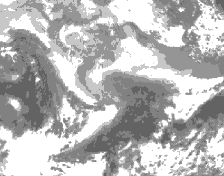 GDPS total cloud 072 hour forecast chart for Canada based on 2026/03/04 0000Z data