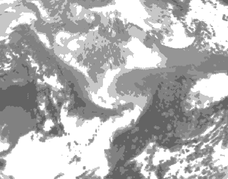 GDPS total cloud 084 hour forecast chart for Canada based on 2026/03/04 0000Z data