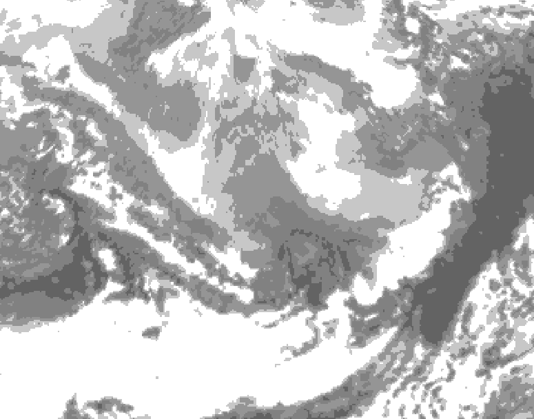 GDPS total cloud 114 hour forecast chart for Canada based on 2026/03/04 0000Z data