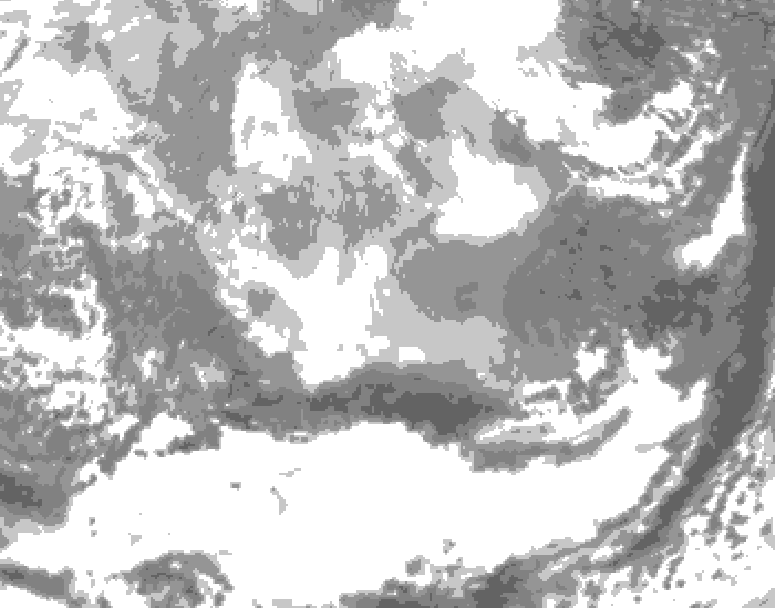 GDPS total cloud 138 hour forecast chart for Canada based on 2026/03/04 0000Z data