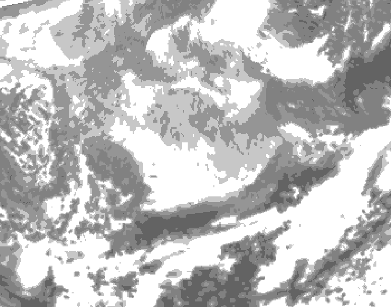GDPS total cloud 156 hour forecast chart for Canada based on 2026/03/04 0000Z data