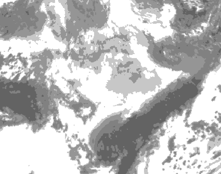GDPS total cloud 186 hour forecast chart for Canada based on 2026/03/04 0000Z data