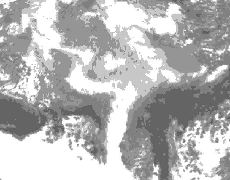 GDPS total cloud 216 hour forecast chart for Canada based on 2026/03/04 0000Z data