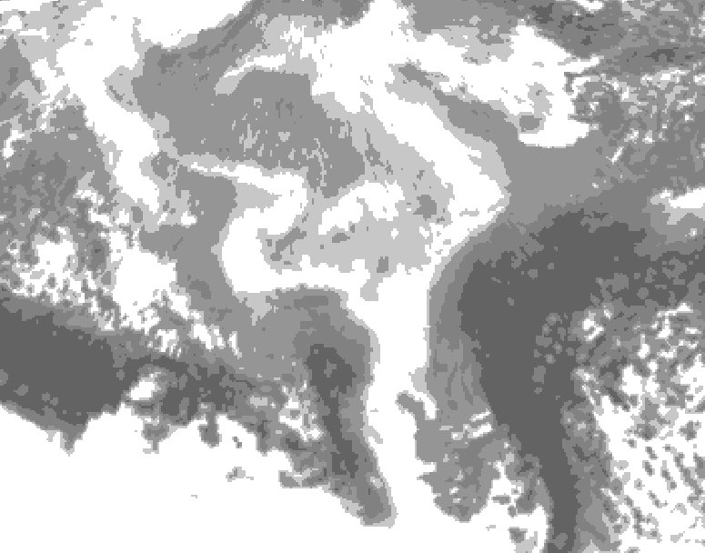GDPS total cloud 228 hour forecast chart for Canada based on 2026/03/04 0000Z data