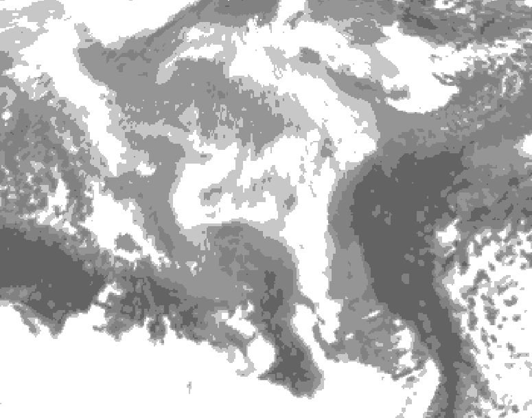 GDPS total cloud 234 hour forecast chart for Canada based on 2026/03/04 0000Z data