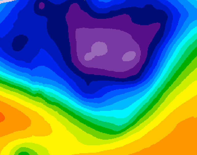 GDPS 500 millibar geopotential height 078 hour forecast chart for Canada based on 2026/03/05 0000Z data