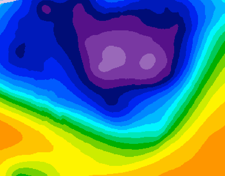 GDPS 500 millibar geopotential height 084 hour forecast chart for Canada based on 2026/03/05 0000Z data