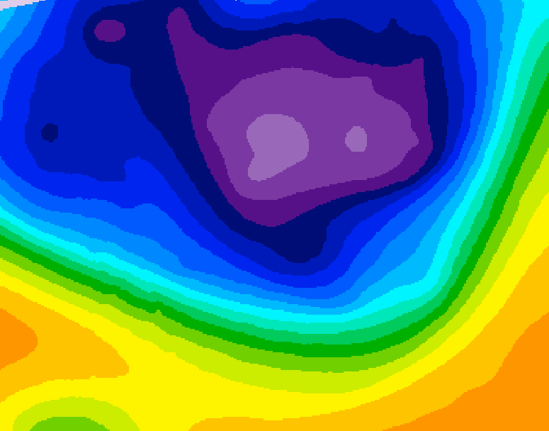GDPS 500 millibar geopotential height 090 hour forecast chart for Canada based on 2026/03/05 0000Z data