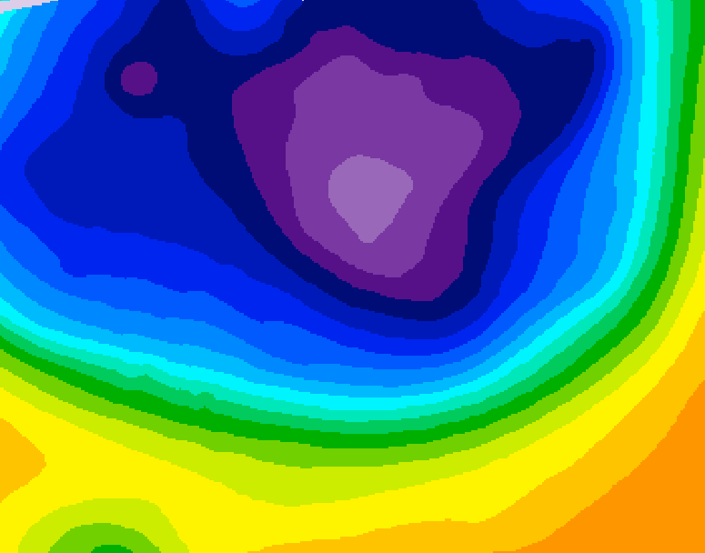 GDPS 500 millibar geopotential height 108 hour forecast chart for Canada based on 2026/03/05 0000Z data