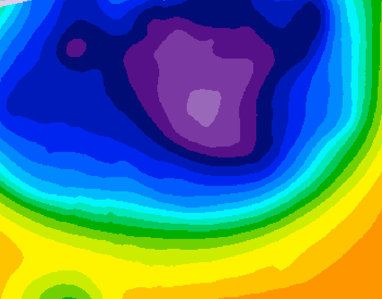 GDPS 500 millibar geopotential height 114 hour forecast chart for Canada based on 2026/03/05 0000Z data