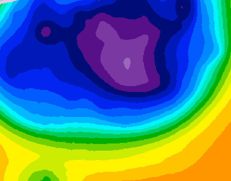 GDPS 500 millibar geopotential height 120 hour forecast chart for Canada based on 2026/03/05 0000Z data