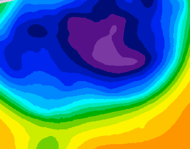 GDPS 500 millibar geopotential height 132 hour forecast chart for Canada based on 2026/03/05 0000Z data