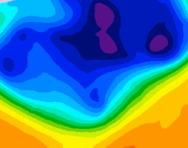 GDPS 500 millibar geopotential height 162 hour forecast chart for Canada based on 2026/03/05 0000Z data