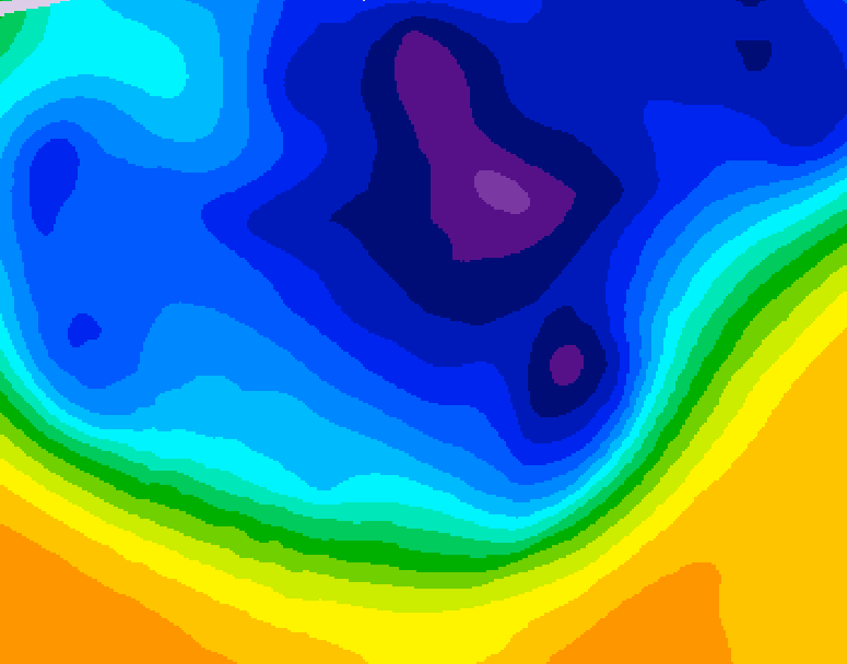 GDPS 500 millibar geopotential height 180 hour forecast chart for Canada based on 2026/03/05 0000Z data